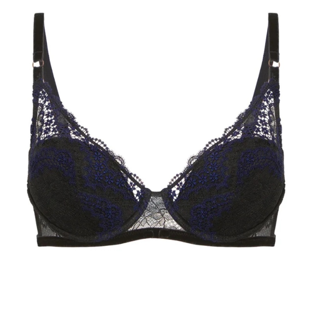 Simone Perele Scenario Push-Up - Black / Navy 36A Lace - Picture 5 of 13